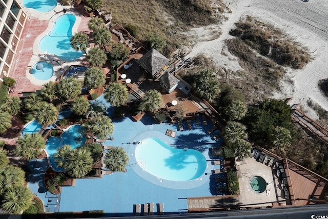 4800 S Ocean Blvd Unit 1522, North Myrtle Beach, SC 29582 - drone / aerial view of a pool area