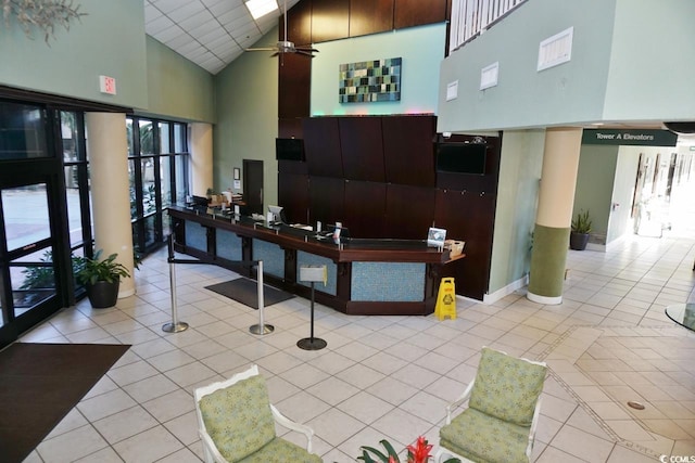 4800 S Ocean Blvd Unit 1522, North Myrtle Beach, SC 29582 - community lobby featuring high vaulted ceiling