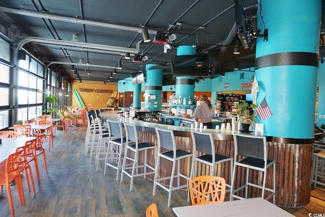 4800 S Ocean Blvd Unit 1522, North Myrtle Beach, SC 29582 - bar area featuring wood finished floors