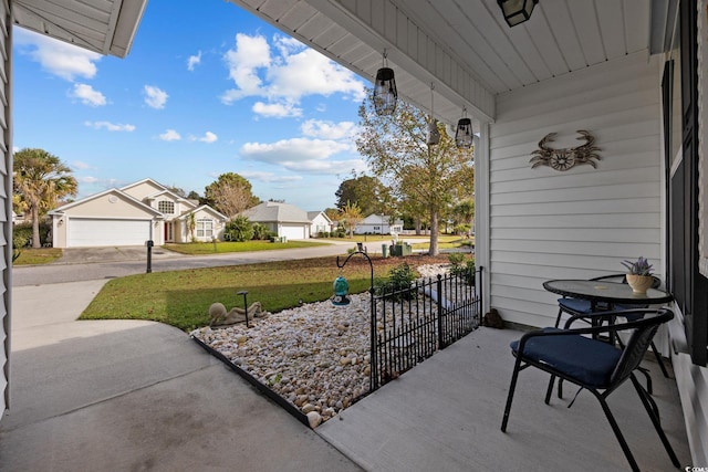 view of patio / terrace with a porch