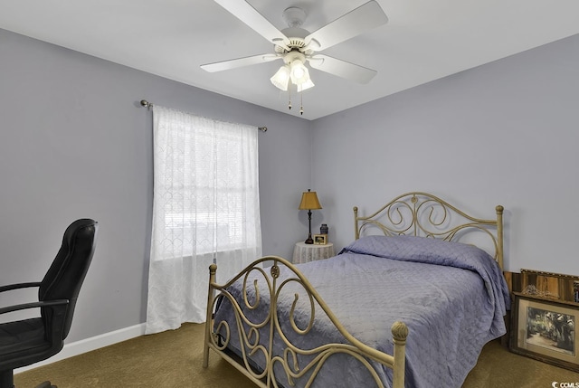 153 Garden Ave, Georgetown, SC 29440 - carpeted bedroom with baseboards and ceiling fan