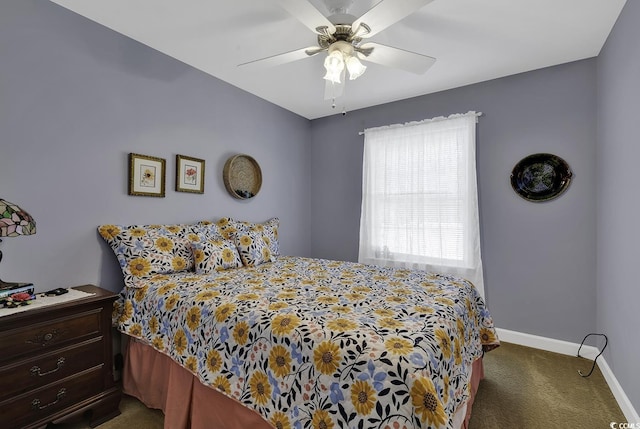 153 Garden Ave, Georgetown, SC 29440 - carpeted bedroom with baseboards and ceiling fan