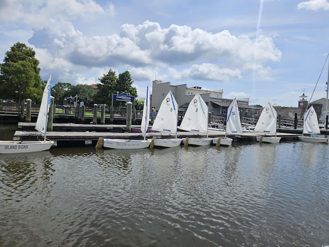 153 Garden Ave, Georgetown, SC 29440 - dock area with a water view