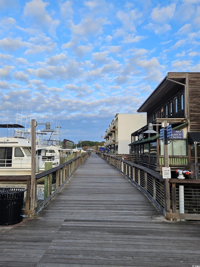 view of dock