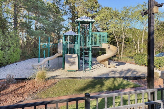 view of jungle gym