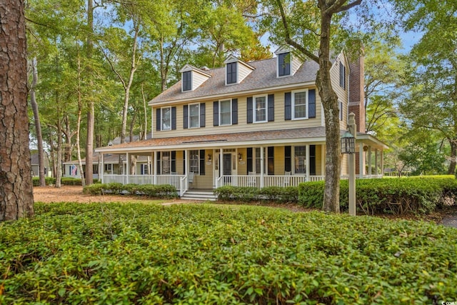 view of front of house featuring a porch