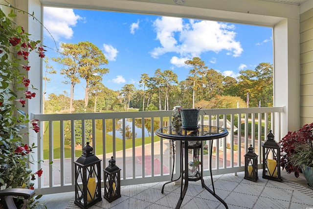 view of balcony