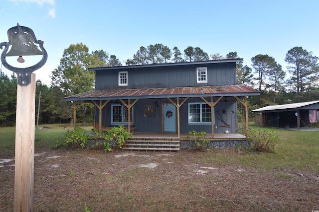 farmhouse-style home with a porch