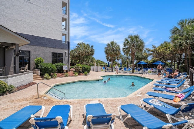 5308 N Ocean Blvd Unit 1014, Myrtle Beach, SC 29577 - community pool with a patio area