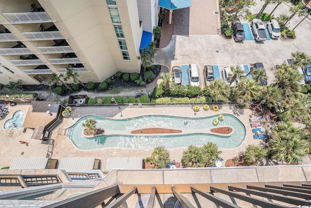 5308 N Ocean Blvd Unit 1014, Myrtle Beach, SC 29577 - bird's eye view of a pool
