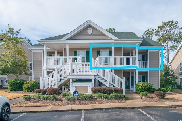 view of front of home featuring a porch