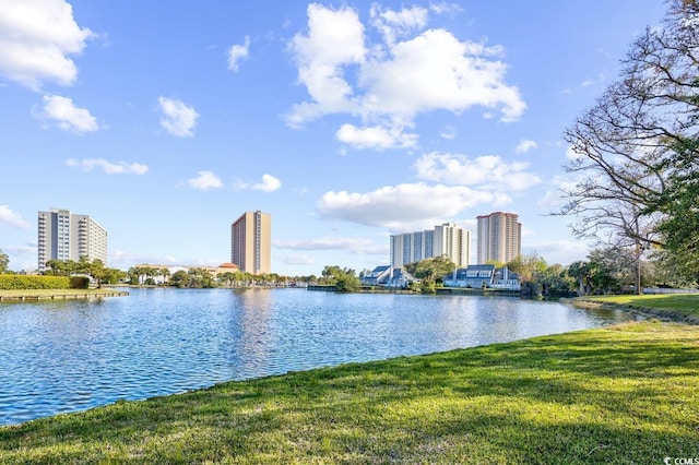 property view of water