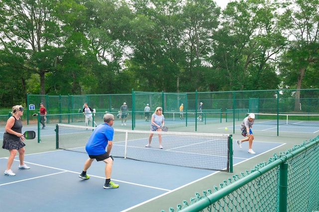 view of tennis court