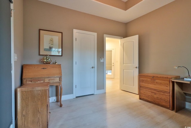 interior space featuring light wood-type flooring