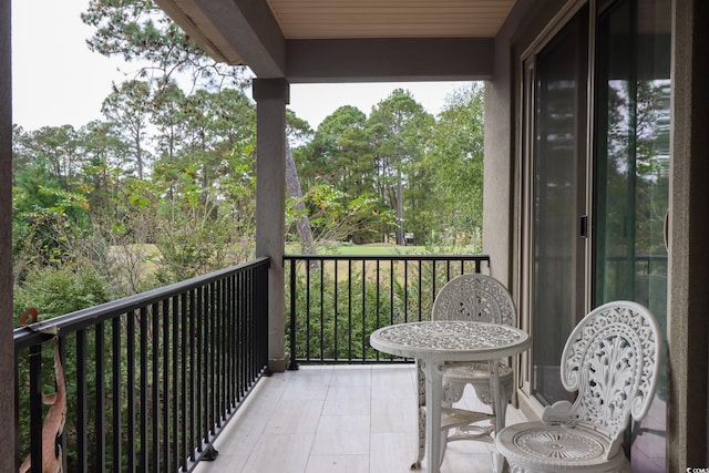 view of balcony