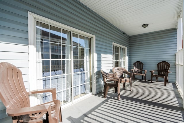 exterior space with covered porch