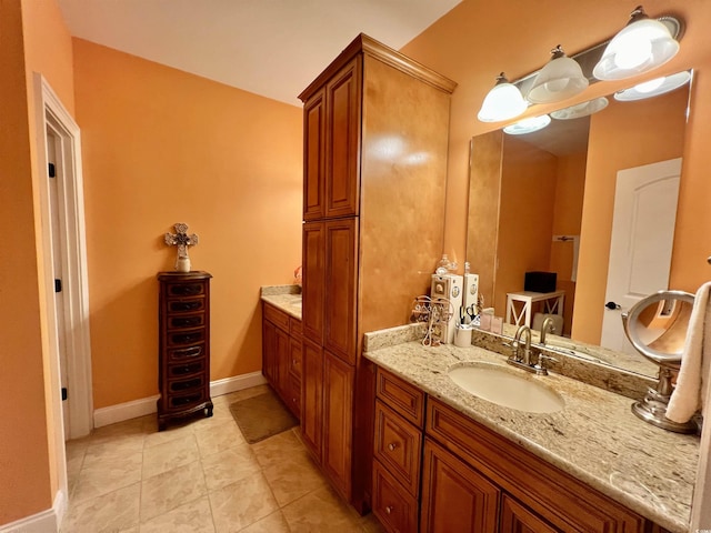 2347 Devine St, Georgetown, SC 29440 - bathroom with baseboards, tile patterned flooring, and vanity