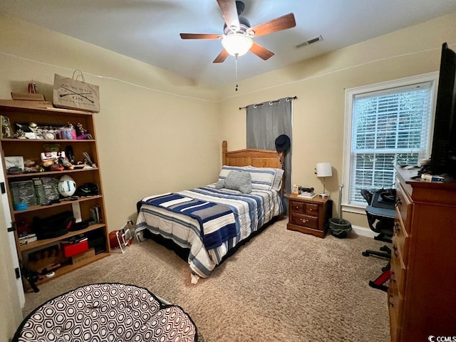 2347 Devine St, Georgetown, SC 29440 - carpeted bedroom featuring ceiling fan and visible vents