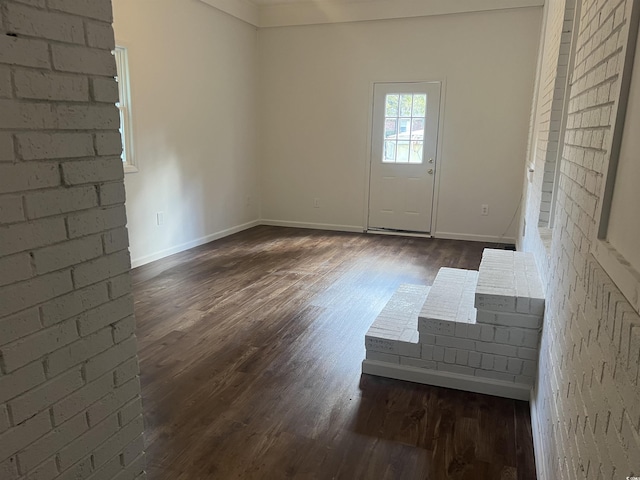 entryway featuring dark hardwood / wood-style floors