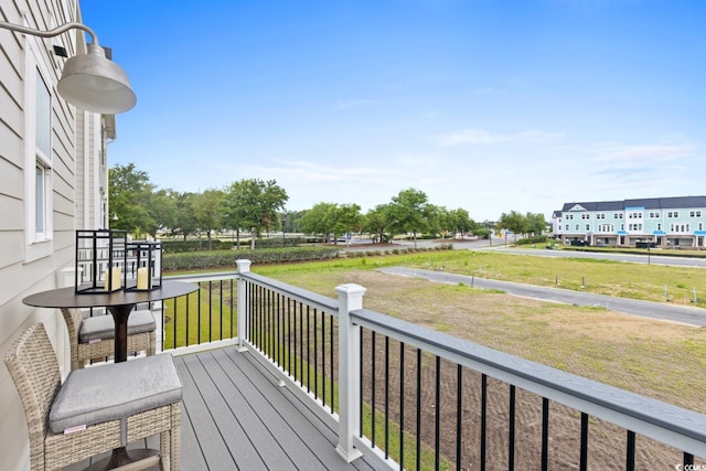 8479 Duke Pl Unit 34, Myrtle Beach, SC 29572 - wooden deck featuring a yard