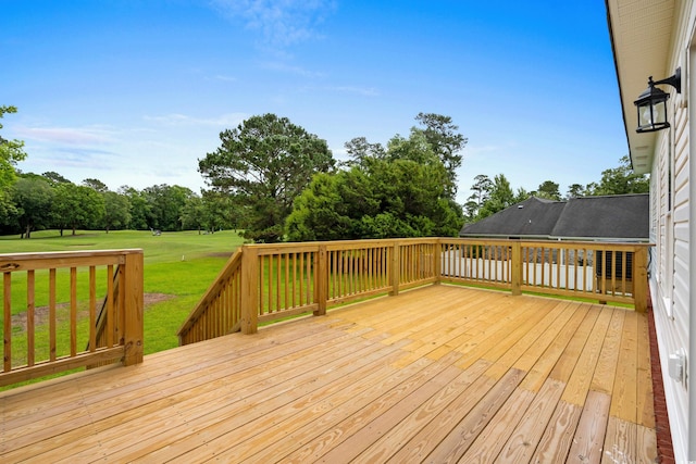 428 Meadow View Ct, Longs, SC 29568 - deck featuring a lawn and view of scattered trees