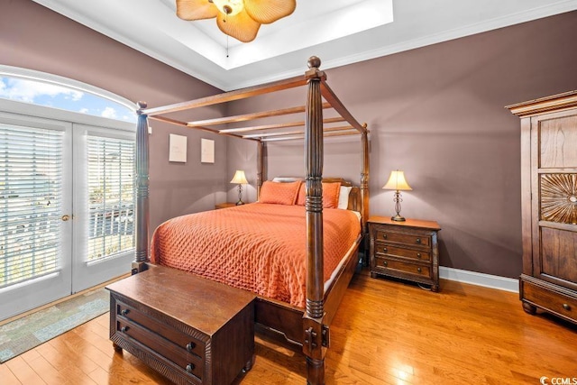 304 76th Ave N Unit D, Myrtle Beach, SC 29572 - bedroom featuring access to outside, wood finished floors, a ceiling fan, and baseboards