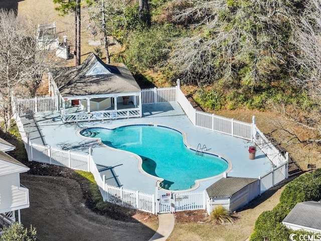 view of pool with a patio area