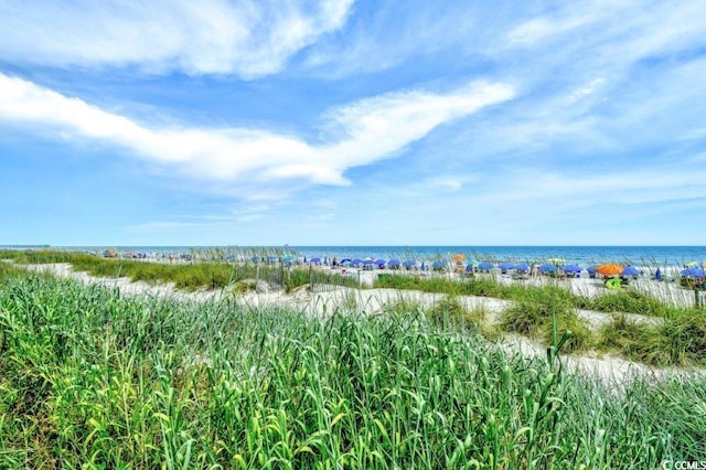 property view of water with a view of the beach