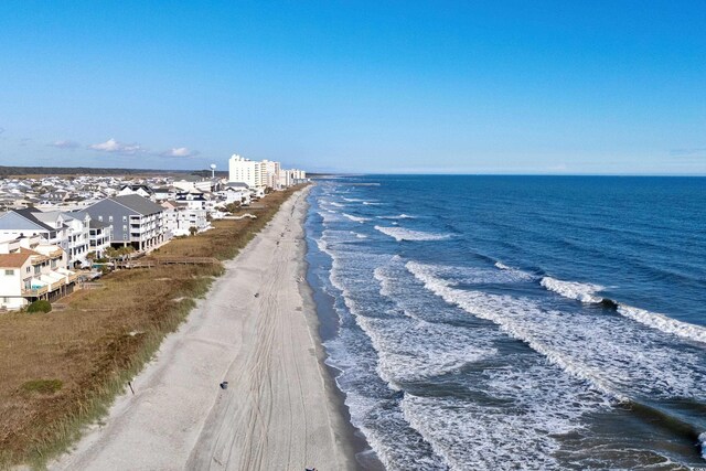 property view of water with a view of the beach