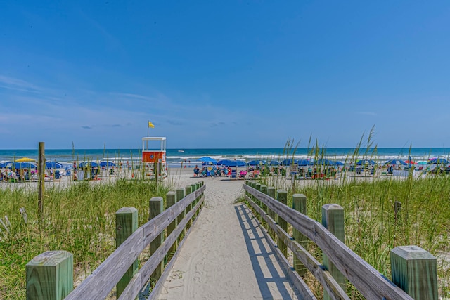 water view with a beach view