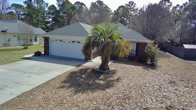 ranch-style house with a garage