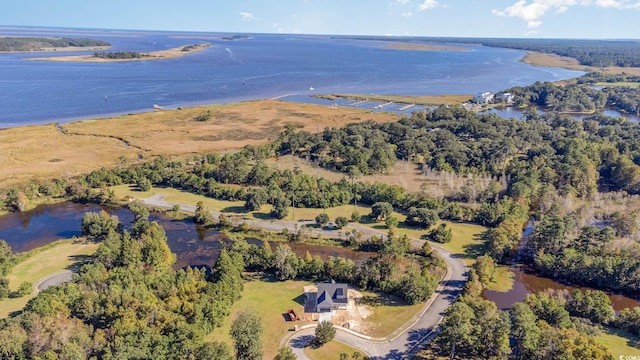 852 Comanders Island Rd, Georgetown, SC 29440 - aerial overview of property's location with a nearby body of water