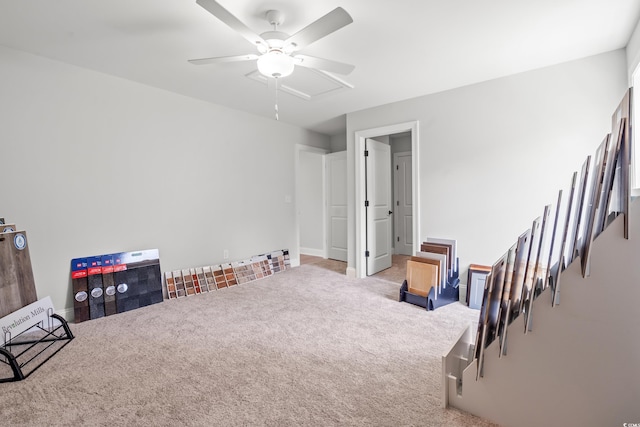 852 Comanders Island Rd, Georgetown, SC 29440 - sitting room with carpet and ceiling fan