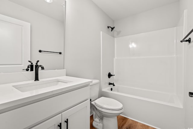 805 Comanders Island Rd, Georgetown, SC 29440 - full bath with vanity, toilet, wood finished floors, and  shower combination