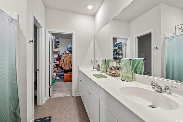 bathroom featuring vanity