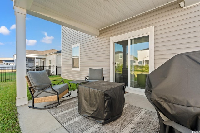 view of patio / terrace with grilling area