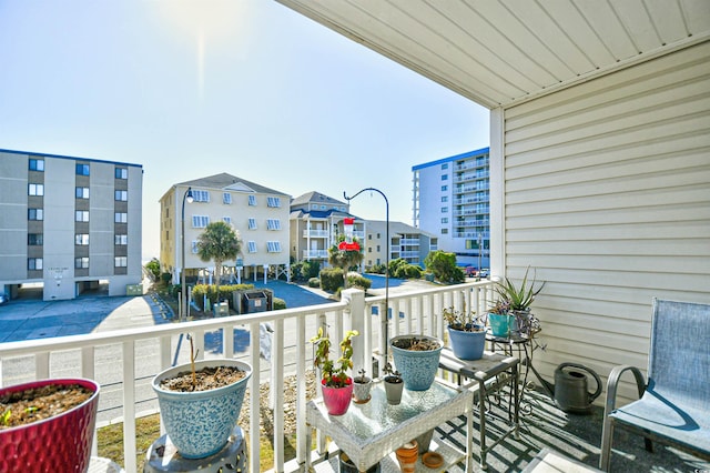 view of balcony