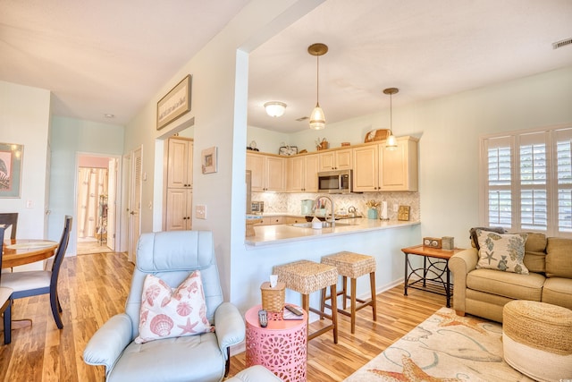 5102 Sweetwater Blvd -, Unit Murrells Inlet, SC 29576 - living area with light wood-style flooring