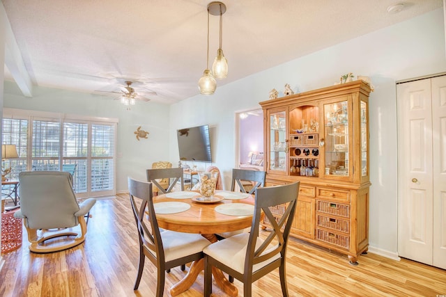 5102 Sweetwater Blvd -, Unit Murrells Inlet, SC 29576 - dining room with a ceiling fan and light wood-style floors