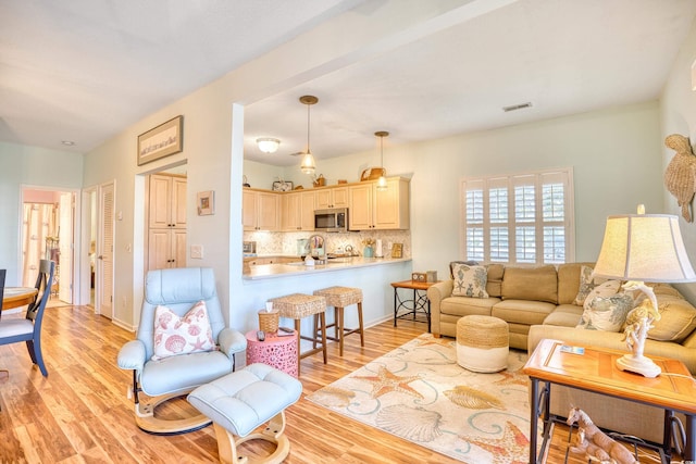 5102 Sweetwater Blvd -, Unit Murrells Inlet, SC 29576 - living room with light wood-type flooring