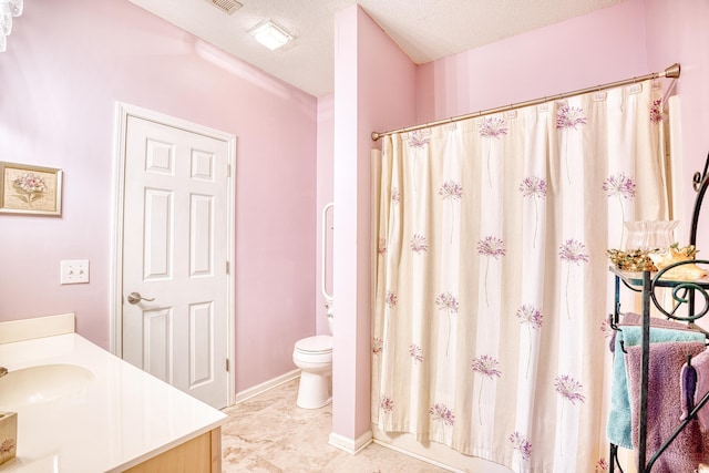 5102 Sweetwater Blvd -, Unit Murrells Inlet, SC 29576 - full bathroom with vanity, a shower with curtain, and a textured ceiling
