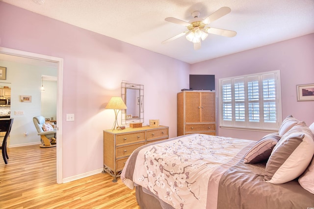 5102 Sweetwater Blvd -, Unit Murrells Inlet, SC 29576 - bedroom featuring light wood-style flooring and ceiling fan