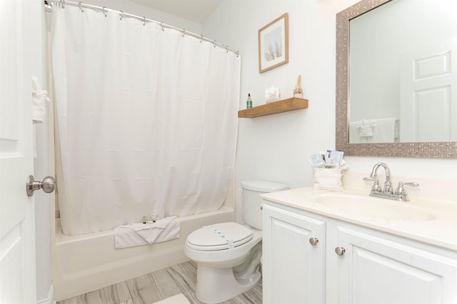 4878 Dahlia Ct Unit 24-304, Myrtle Beach, SC 29577 - full bathroom featuring toilet, vanity, and shower / bathtub combination with curtain