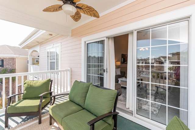 4878 Dahlia Ct Unit 24-304, Myrtle Beach, SC 29577 - balcony with ceiling fan