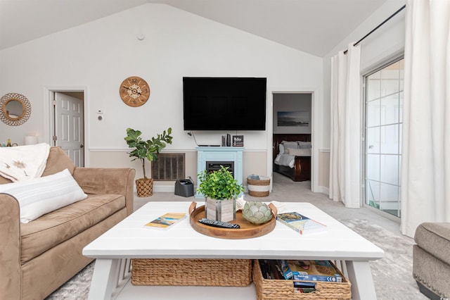 4878 Dahlia Ct Unit 24-304, Myrtle Beach, SC 29577 - living area featuring lofted ceiling
