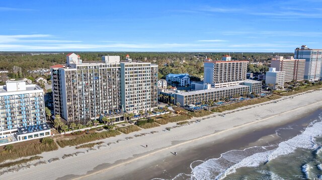 2311 S Ocean Blvd Unit 139, Myrtle Beach, SC 29577 - aerial view of waterfront with a beach