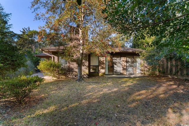 view of front of home