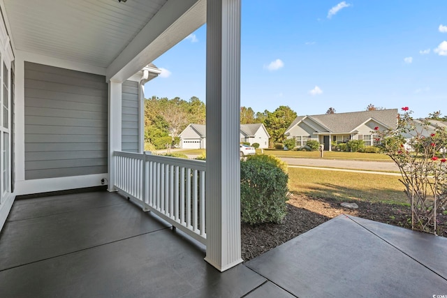 view of patio / terrace with a porch