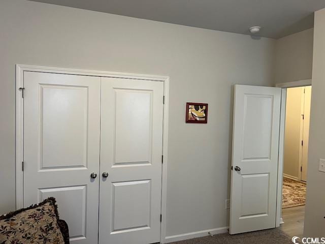 bedroom featuring a closet