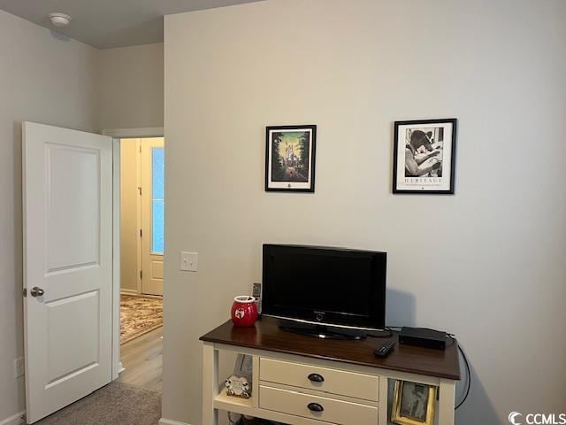 interior space featuring light hardwood / wood-style flooring